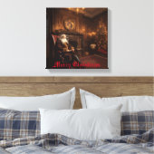 Santa's Cosy Nook Canvas Afdruk (Insitu (Slaapkamer))