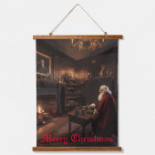 Santa's Cosy Nook Hangend Wandkleed (Voorkant)