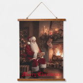 Santa's Cosy Nook Hangend Wandkleed (Voorkant)
