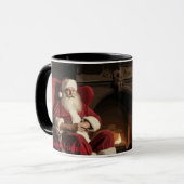 Santa's Cosy Nook Mok (Voorkant links)