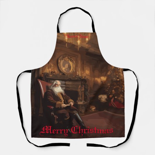 Santa's Cosy Nook Schort (Voorkant)