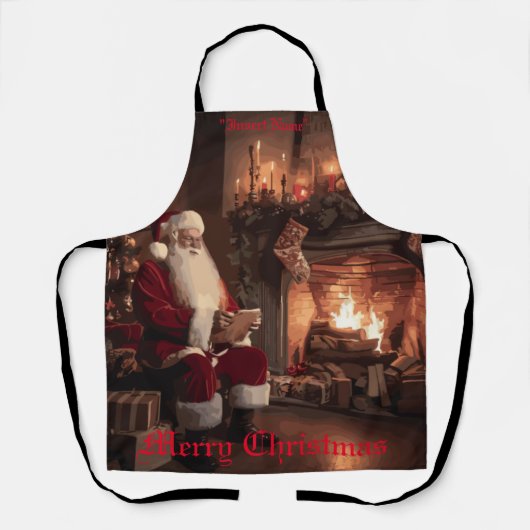 Santa's Cosy Nook Schort (Voorkant)