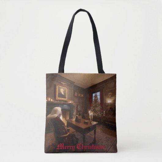 Santa's Cosy Nook Tote Bag (Voorkant)