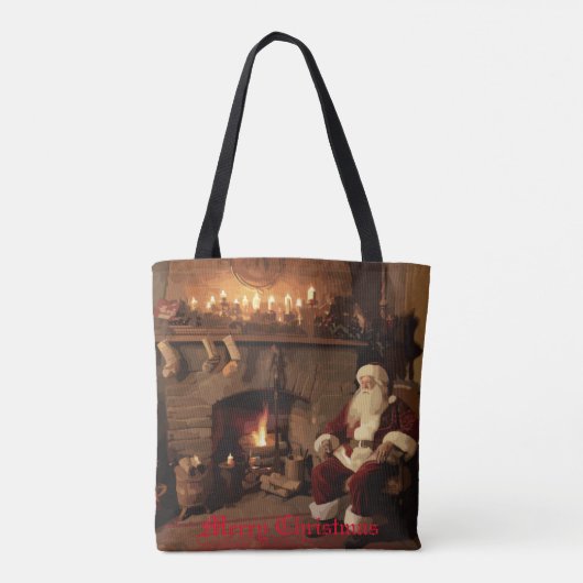 Santa's Cosy Nook Tote Bag (Achterkant)