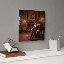Santa's Cosy Nook Vierkante Klok