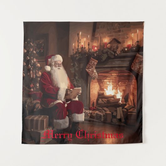 Santa's Cosy Nook Wandkleed (Voorkant)