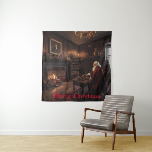 Santa's Cosy Nook Wandkleed (In situ)