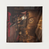 Santa's Cosy Nook Wandkleed (Voorkant (horizontaal))