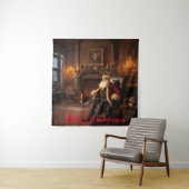 Santa's Cosy Nook Wandkleed (In situ)