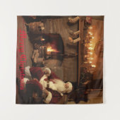 Santa's Cosy Nook Wandkleed (Voorkant (horizontaal))