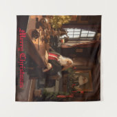 Santa's Cosy Nook Wandkleed (Voorkant (horizontaal))