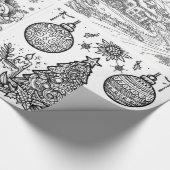 Santa's Creative Wonderland Wrap & Color Cadeaupapier (Hoek)