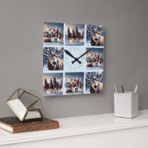 Santa's Crew: Father Christmas poseert rendieren