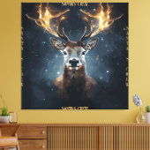 Santa's Crew Stretched Canvas Print (Insitu (Woonkamer))