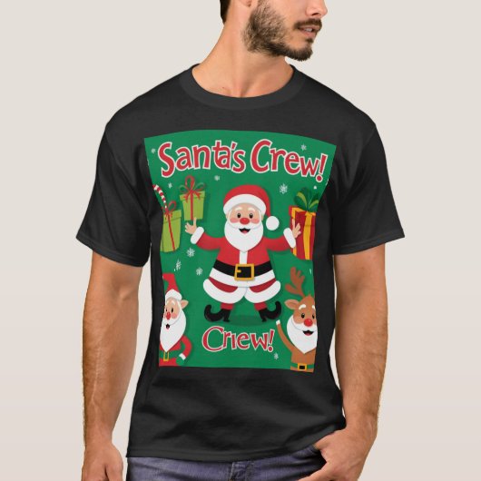 Santa's Crew! T-shirt (Voorkant)