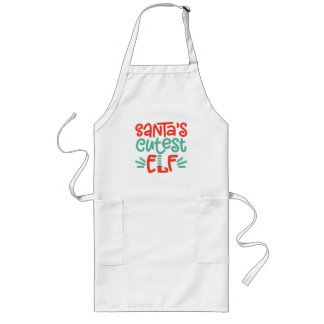 Santas Cutest Elf Kerstmis Lang Schort