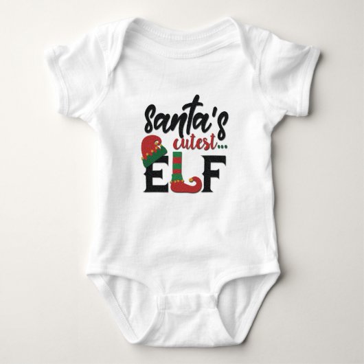 Santa's Cutest Elf Romper (Voorkant)