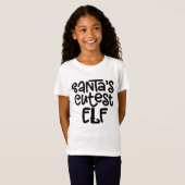 Santa's Cutie Elf T-shirt (Voorkant volledig)