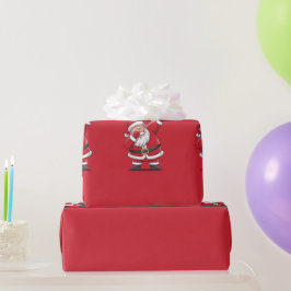 Santa's Dabbing met kerst Cadeaupapier