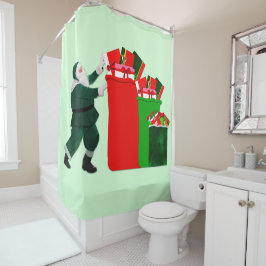 Santa's Dilemma Douchegordijn