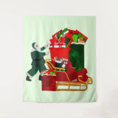 Santa's Dilemma Tapestry Wandkleed (Voorkant)