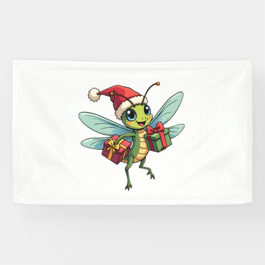 Santa's Dragonfly Helper Spandoek (Horizontaal)