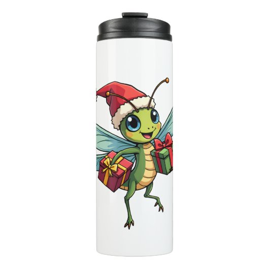Santa's Dragonfly Helper Thermosbeker (Voorkant)