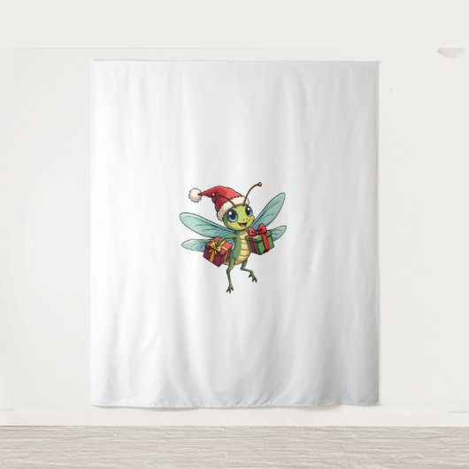 Santa's Dragonfly Helper Wandkleed (Voorkant)