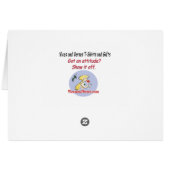 Santa's Driving personalized wenskaart (Achterkant Horizontaal)