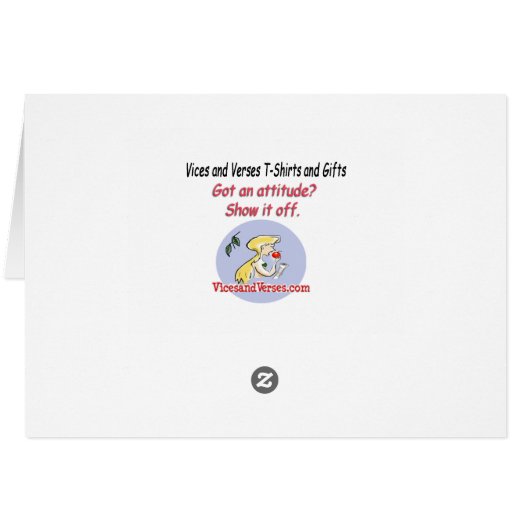 Santa's Driving personalized wenskaart (Achterkant Horizontaal)