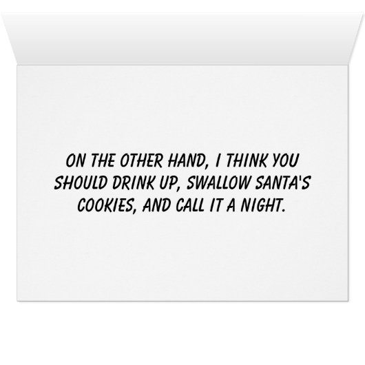 Santa's Driving personalized wenskaart (Binenzijde Horizontaal (Onderkant))