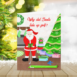 Santa's Early Gift - Een Hole-in-One Kerstmis Kaart