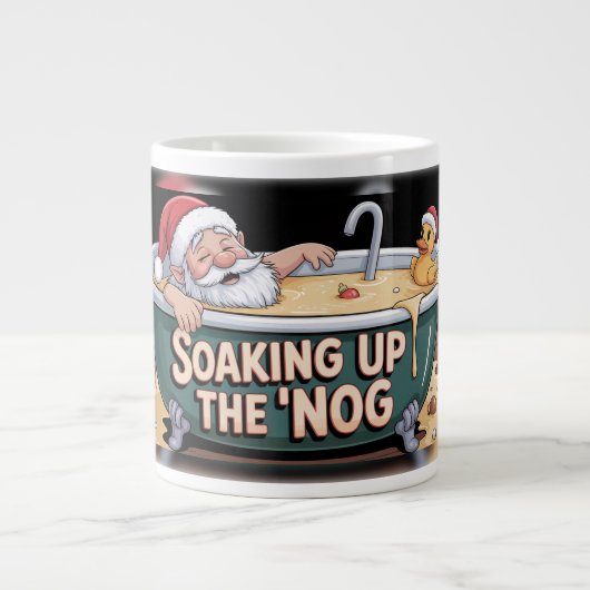 Santa's Eggnog Spa Grote Koffiekop (Voorkant)