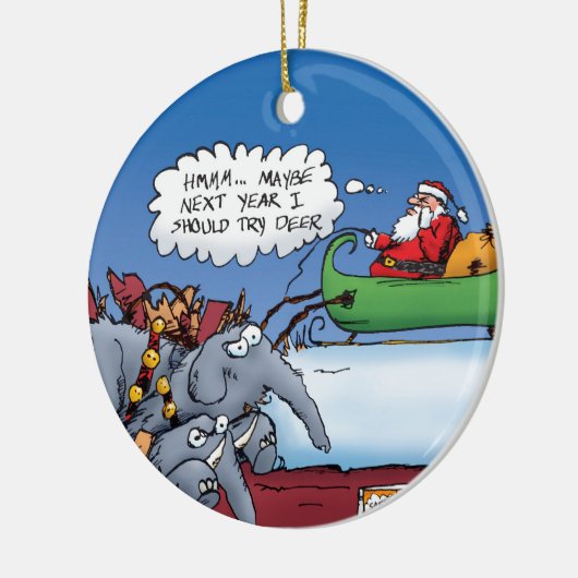 Santa's Elephants Ornament (Links)