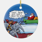 Santa's Elephants Ornament (Achterkant)