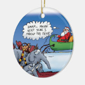 Santa's Elephants Ornament (Links)
