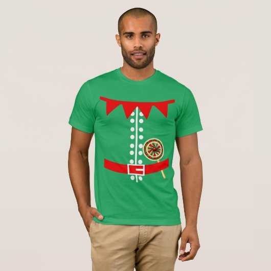 Santas Elf Costume T-shirt (Voorkant volledig)