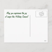 Santa's Elf en Sleigh Feestdagenkaart (Achterkant)