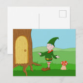 Santa's Elf Feestdagenkaart (Voorkant / Achterkant)