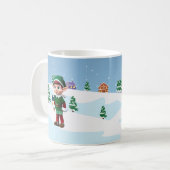 Santa's Elf Kerst Mok (Voorkant links)