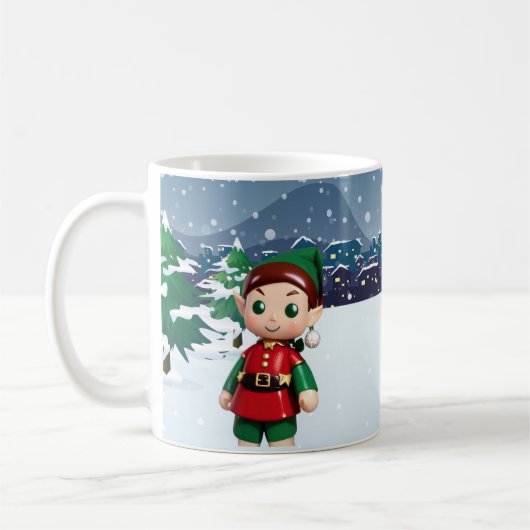 Santa's Elf Kerst Mok (Links)