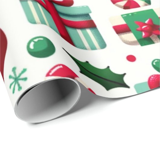 Santa's Elves Cadeaupapier (Rol Hoek)