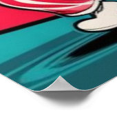 Santa's Elves Candy Canes dansen onder een disco b Poster (Hoek)