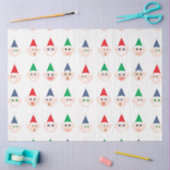 Santa's Elves Elf Gezichten Kerstmis Vakantie Fees Tissuepapier (Craft)