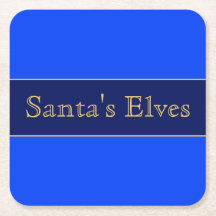 SANTA'S ELVES Feestelijke Heldere Alpine Blue Stri