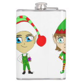 Santas elves heupfles (Achterkant)