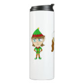 Santas elves thermosbeker (Gedraaid links)