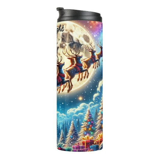 Santa's Epic Moonlit Journey Thermosbeker (Geroteerd rechts)