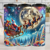 Santa's Epic Moonlit Journey Thermosbeker