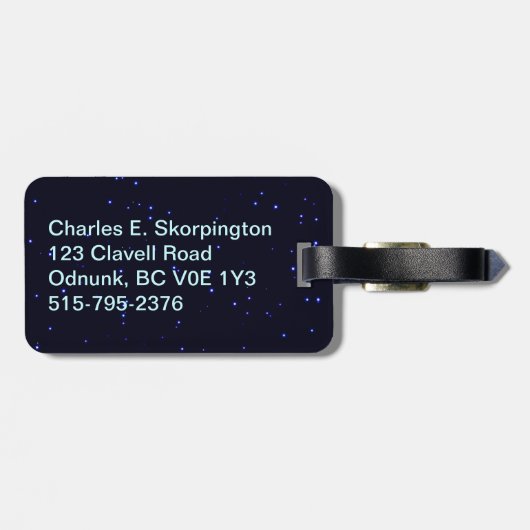 Santa's Ewn - 1e Polar Airlift Squadron Bagagelabel (Achterkant horizontaal)